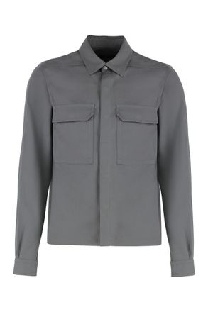Rick Owens Grey Regular Solid Shirt