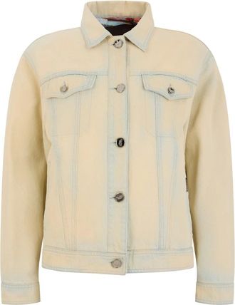 Moorer Ardea Jas - Dames - Spijkerjassen - Beige - XS - Denim - Jassen
