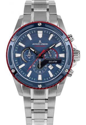 Jacques Lemans 1-2141F Mens Liverpool Watch - Silver - One Size