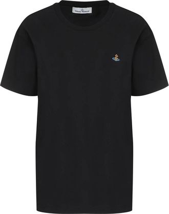 Vivienne Westwood Classic T-Shirt Orb - Dames - T-shirts - Zwart - M - Katoen - Tops