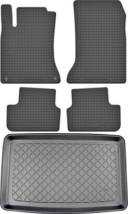 OEM Juego De Alfombrillas De Goma Para Coche Y Alfombrilla Para Maletero Para Mercedes Clase B W246 Hatchback (10/2011-12/2018)
