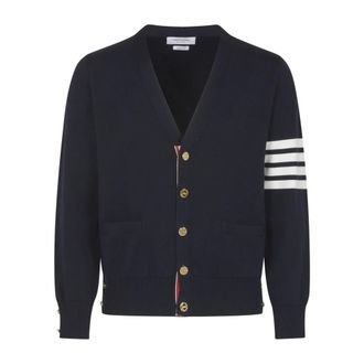 Thom Browne Heren, Truien, Blauw, Maat: XL Katoen