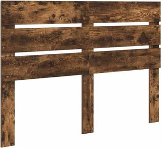 vidaXL Headboard with Headboard Smoked Oak 150 cm Engineered Wood vidaXL