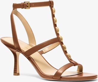 Michael Kors Nara Studded Leather Sandal