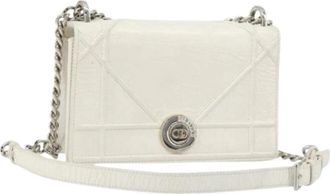 Dior Pre-owned Vintage Schoudertas - Dames - Vintage Schoudertas - Wit - ONE Size - Leer - Vintage