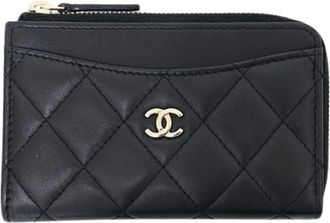 Chanel Pre-owned Coin Purse - Dames - Vintage Accessoires - Zwart - ONE Size - Leer - Vintage