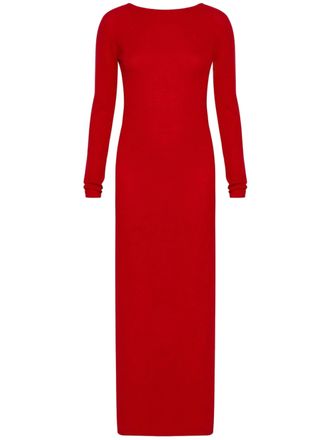 Marella Red Mltgalante Floor-Length Red Knot Dress