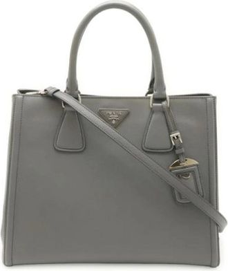 Prada Pre-owned Handbags, female, Gray, Size: ONE SIZE Pre-owned Vintage Handbag