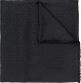 Ferragamo Gancini Silk And Wool Stole