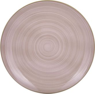 KASANOVA Piatto piano porcellana marrone 26,7 cm Petali