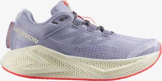 Salomon Womens Aero Glide 3 Running Shoes In Cosmic/vanilla/iron