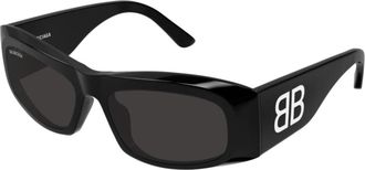 Balenciaga Rechthoekige Zonnebril - unisex - Zonnebrillen - Zwart - 60 MM - Accessoires