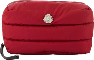Moncler Rode Caradoc Toilettas - Dames - Toilettassen - Rood - ONE Size - Nylon - Tassen