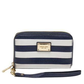 Michael Kors Pre-owned Wallets, female, Blue, Size: ONE SIZE Pre-owned Leather wallets