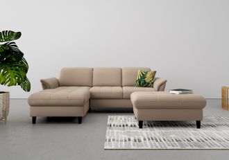 Sit&more Ecksofa »Maggiore L-Form« wahlweise mit Kopfteilverstellung, Bettfunktion und Bettkasten