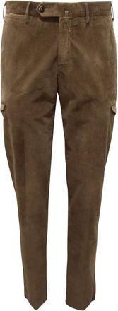 PT01 Pg81 Velvet Cargo Trousers - male - PT01 - Slim-fit Trousers - Green - 2XL - Trousers