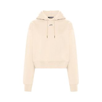 Jacquemus Le Hoodie Gros Grain - Dames - Hoodies - Bruin - S - Katoen - Hoodies & sweatvesten