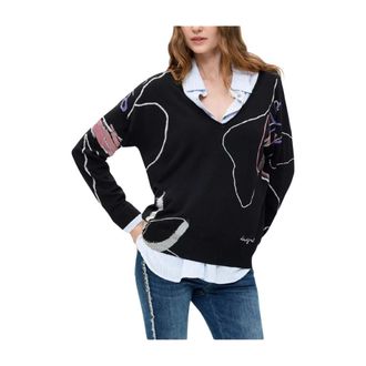 Desigual Mujer, Jerseys, Negro, Talla: XS