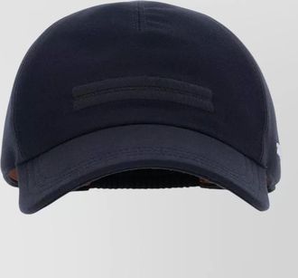 Ermenegildo Zegna cotton baseball cap curved brim design