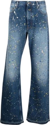 Off-white Wijde Jeans - Heren - Loose Fit Jeans - Blauw - W32 - Jeans