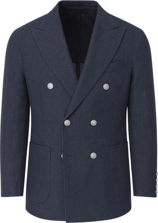 Eleventy Heren, Pakken, Blauw, Maat: 2XL Katoen