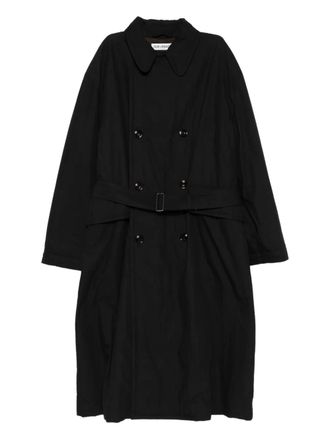 Our Legacy belted double-breasted coat - Black