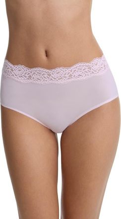 Skarlett Blue Divine Lace Trim Brief in Lilac Pink at Nordstrom, Size X-Large