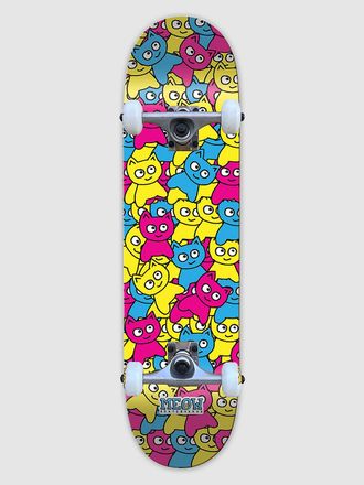Meow Skateboards Sticker Pile CMYK 7.75 Complete patroon