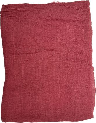 Generic HER HIJAB Ladies Crinkle Scarves Premium Headwrap Girls Headscarf Breathable Hijab Womens Scarves multicolour (Dusty Red)