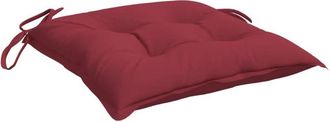 vidaXL Cojines De Palets De Jard&iacute;n 6 Uds Oxford Rojo Tinto 50x50x7 Cm Vidaxl
