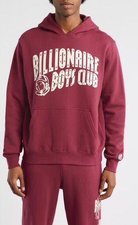 Billionaire Boys Club Curve Cotton Graphic Hoodie in Rhododendron at Nordstrom Rack, Size Xxx-Large