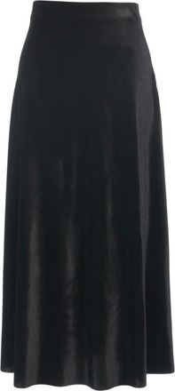 Gender Rokken, Dames, Zwart, M, Elegante Maxi Rok Nero Aw 25