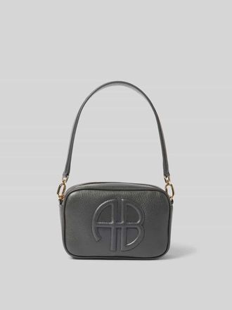 Anine Bing Shoulder Bag mit Rei&szlig;verschluss in Mittelgrau, Gr&ouml;&szlig;e 1