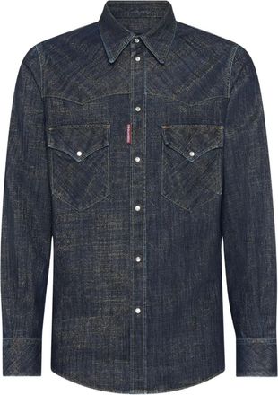 Dsquared2 Camicia denim Western - Blu