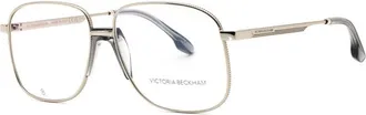 Victoria Beckham VB2134 Square Metal Frame Eyeglasses - Silver