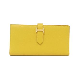 Herm&egrave;s Yellow Epsom Leather Long Wallet (Bi-Fold) (Pre-Owned)