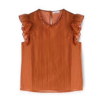 Motivi Donna, Camicette, Arancione, XS, new