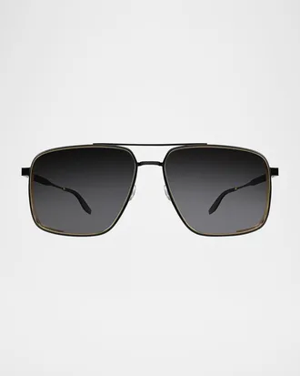 Barton Perreira Men & apos;s Scaramanga 007 Titanium Aviator Sunglasses