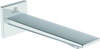 Ideal Ca&ntilde;o De Pared Check Saliente 160 Mm Cromado Con Roseta Cuadrada Standard