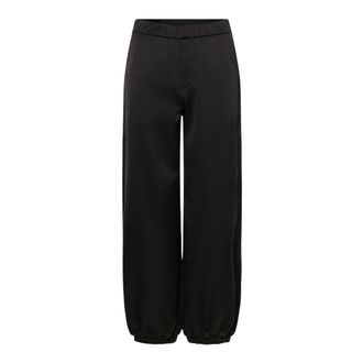 Cream Pantalones Anchos - Trousers - Mujer - Negro - 2XL