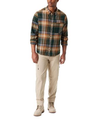 G.H. Bass & Co. Bass Outdoor Shirt Mens Multi Plaid Flannel Classic Fit Button-Up UPS1266