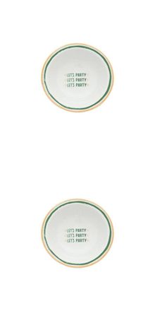 BITOSSI HOME Set of 2 Bowls Cm.16 Lets Party