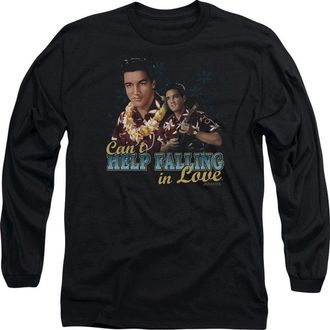 Gildan Elvis Presley Cant Help Falling Long Sleeve Adult Tee / T-Shirt