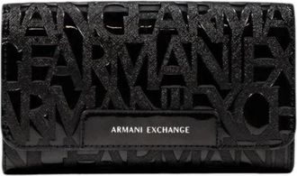 A|X Armani Exchange Zwarte schoudertas met binnenzakken - Dames - Schoudertassen - Zwart - ONE Size - Polyester - Tassen