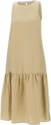 Kaos Midi Kleedjes - Dames - Casual kleedjes - Beige - XS - Kleedjes
