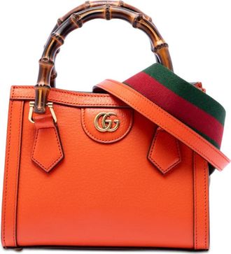 Gucci Pre-owned Gucci Mini Calfskin Bamboo Diana Satchel Ladies HWZ8B9S3L74JRRVP