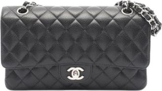 Chanel Pre-owned Vintage Shoulder Bag - Dames - Vintage Schoudertas - Zwart - ONE Size - Leer - Vintage