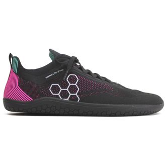 Vivobarefoot Primus Lite Knit Textile Synthetic Mens Low Top Trainers - Obsidian Vibrant Pink - Size:UK 9
