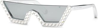 Philipp Plein Plein Crystal Lux Zonnebril - Dames - Zonnebrillen - Grijs - ONE Size - Accessoires