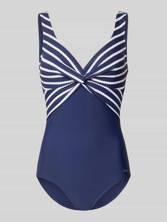Lascana Badeanzug mit Knotendetail Modell Cerina in Dunkelblau, Gr&ouml;&szlig;e 38B